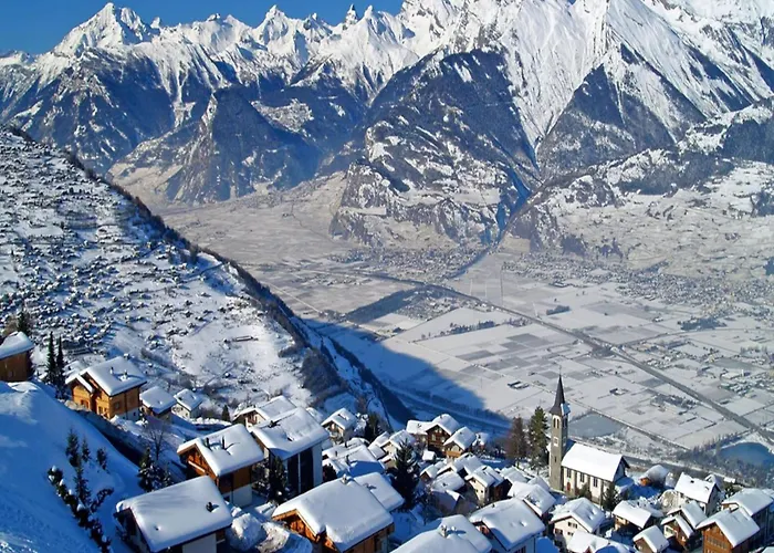 Lejlighed With Front Balcony Veysonnaz